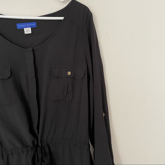 Simply Styled Made by Sears Black Dress Size Large - Picture 3 of 10